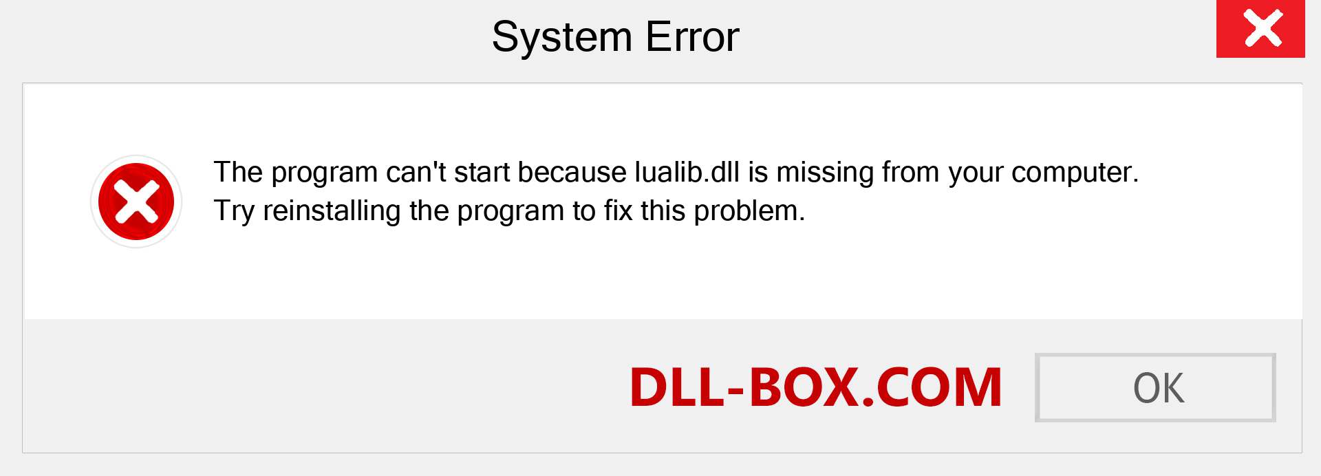  lualib.dll file is missing?. Download for Windows 7, 8, 10 - Fix  lualib dll Missing Error on Windows, photos, images